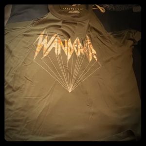 M Green Cold Shoulder Top